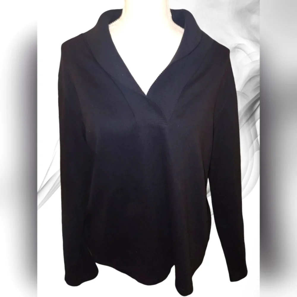 Rafaella High Collar Long Sleeve Sweater